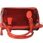 Wave Point Transparent Red Woman Shoulder Bag