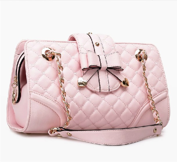 [gryxh32060034]sweet Pink Cute Lace Bowknot Paillette Handbag Bag