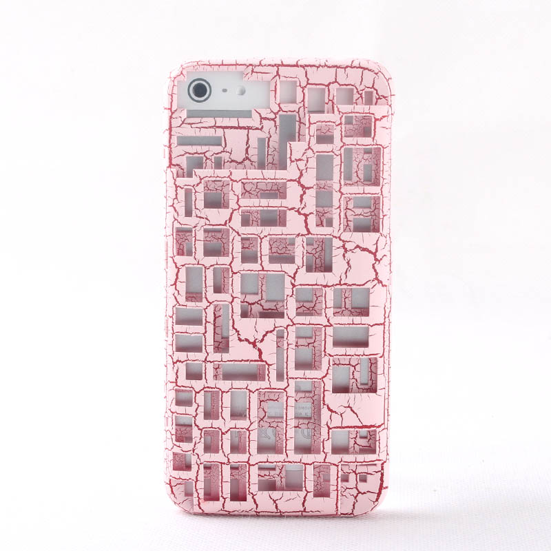 Hollow Out Critical Crack Case For Iphone 4/4s-pink