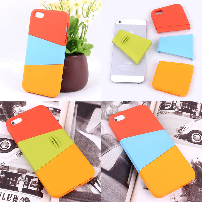 [grdx02133]diy Three Color Mix Case For Iphone 4/4s