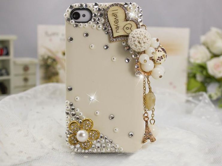 []grdx02066rhinestone Handmade Love Ball Case For Iphone4/4s