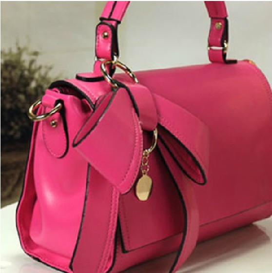 [gryxh3200029] Fashion Bowknot/shoulder Woman Bag-pink