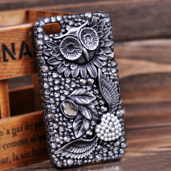 [grdx02072]retro Fashion Diamond/Rhinestone Owl Case For Iphone 4/4s on ...