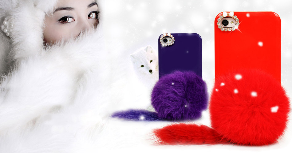 Cute Fashion Plush Shell Case For Iphone 4/4s on Luulla